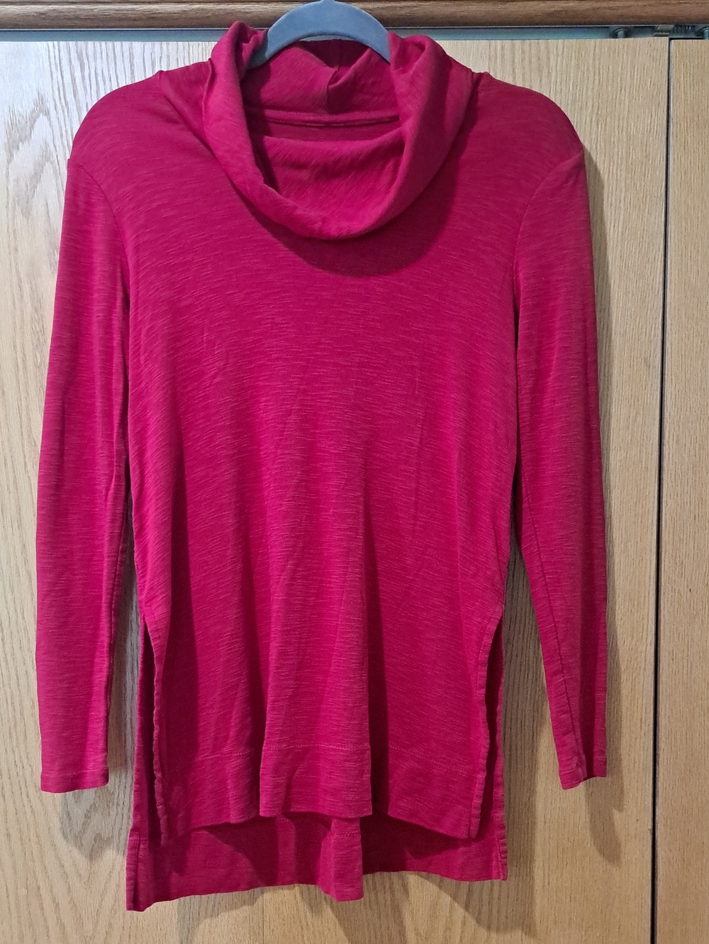 J. Jill Pima Cotton Cowl-Neck Tunic - Red